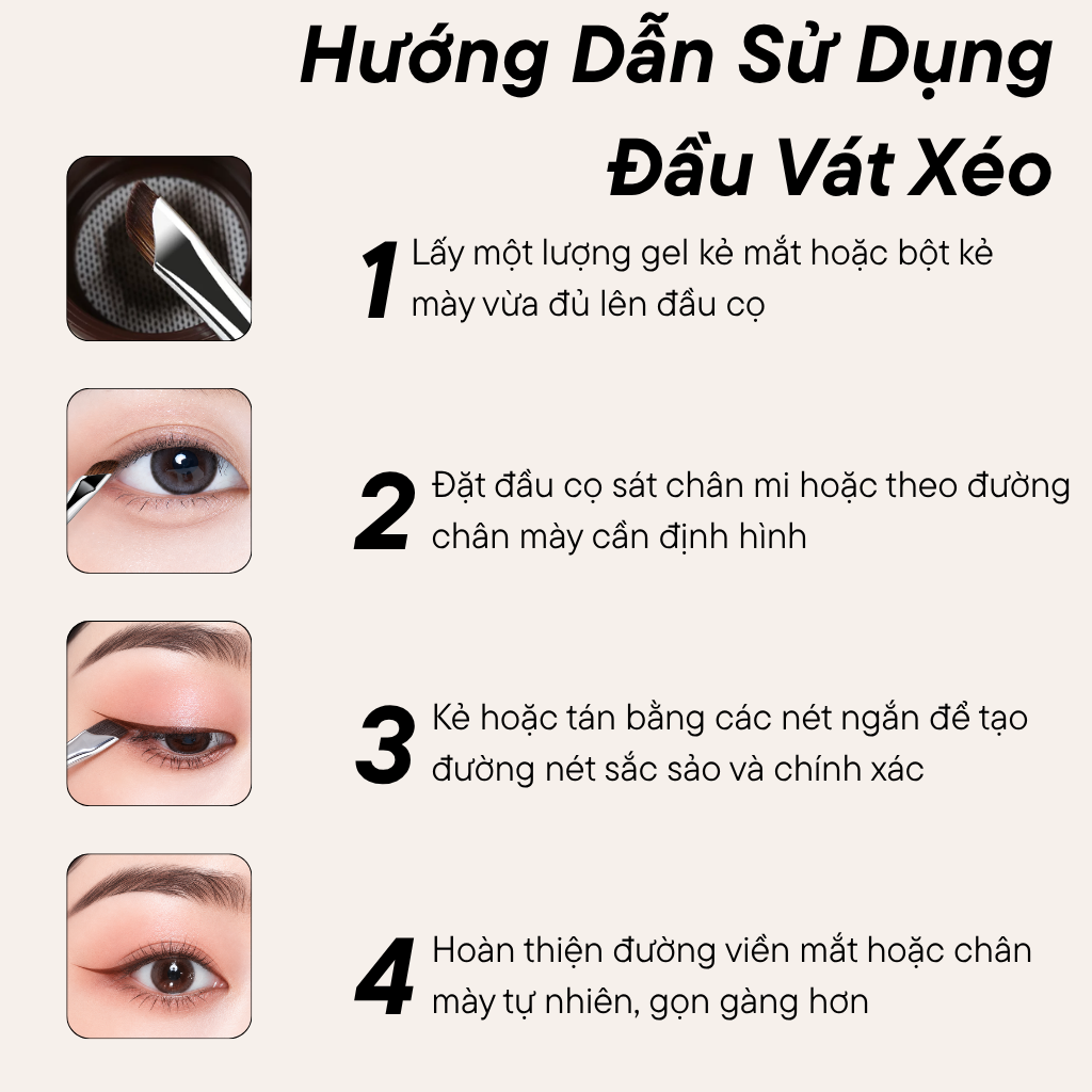 Cọ Kẻ Mắt Hai Đầu BH Cosmetics Double Ended Eyeliner Brush BH089